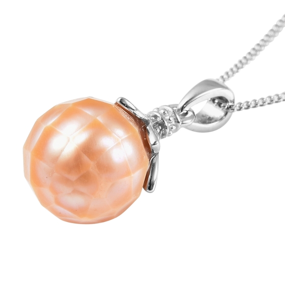 Jewelry - 10MM PEACH EDISON PEARL NECKLACE